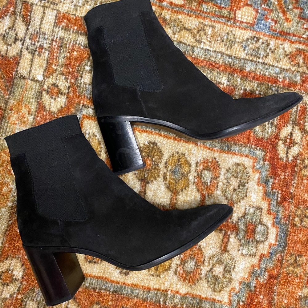 Rag & Bone Black Suede Ankle Boot